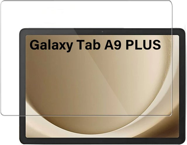 Samsung Galaxy Tab A9 Plus 11 Zoll Displayschutzfolie aus gehärtetem Glas, transparent, für SM-X210 X215 X216 - Bild 1