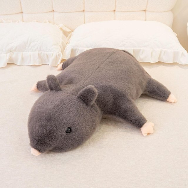 Yiran toy Liegende Maus Plüschtiere, 3 Größen, Grau - Bild 1