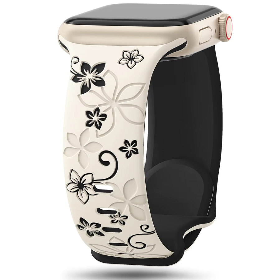 Uhrenarmband Silikon, Weiß, Unisex - Bild 2
