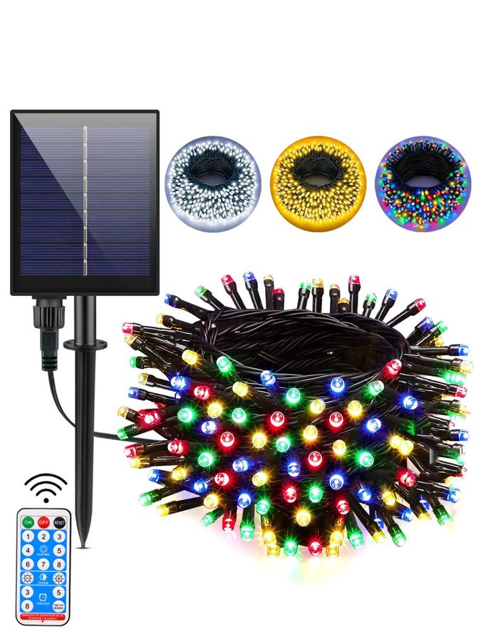 Wasserdichte Solar LED Lichterkette mit 1200mAh Akku für Garten und Außenbereich - Bild 6