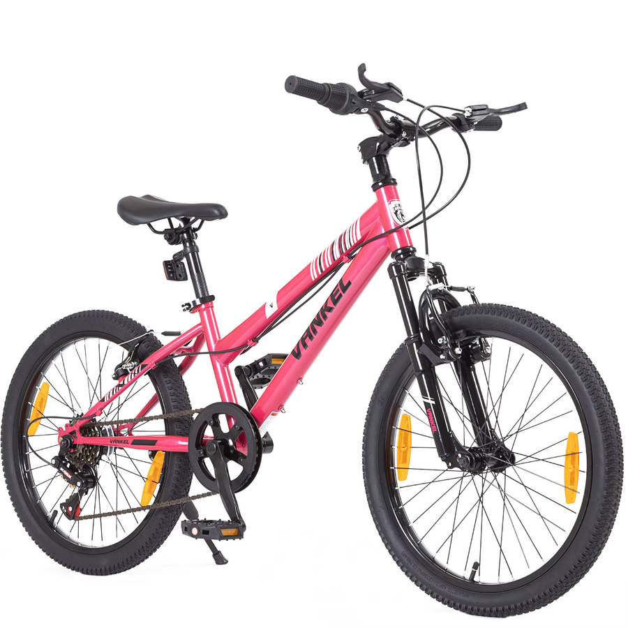 Vankel Kinder-Mountainbike für Mädchen, 20-Zoll, 6 Gänge, mit Schaltwerk und V-Bremsen - Bild 7