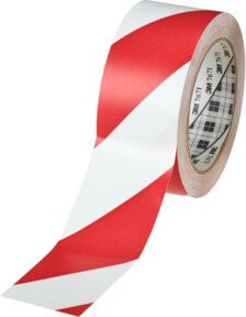 3M Signalklebeband Rot/Weiß Breite: 5 cm, Länge: 33 m, 767RW50 - Bild 1