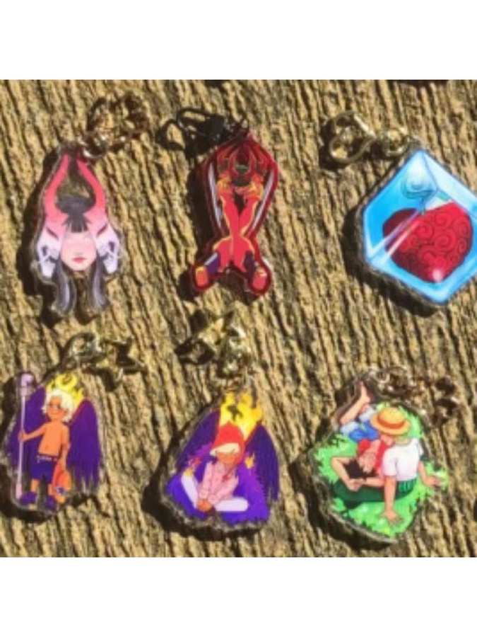 Bandai ONE PIECE Schlüsselanhänger, Sannji Nami Usopp, Acryl, Kunststoff - Bild 3