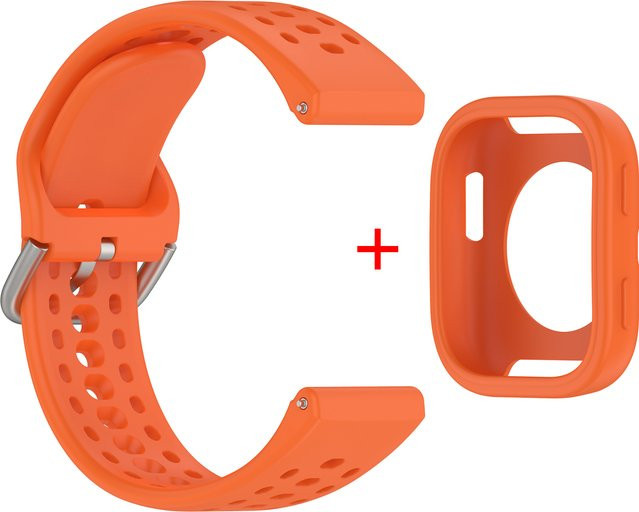 I LOVE LUO Uhrenarmband und Hülle für Amazfit Bip 6, Silikon, orange, Unisex - Bild 1