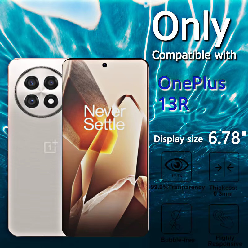 4er-Pack Displayschutzfolien aus gehärtetem Glas für OnePlus 13R, 6,78 Zoll, Transparent - Bild 4