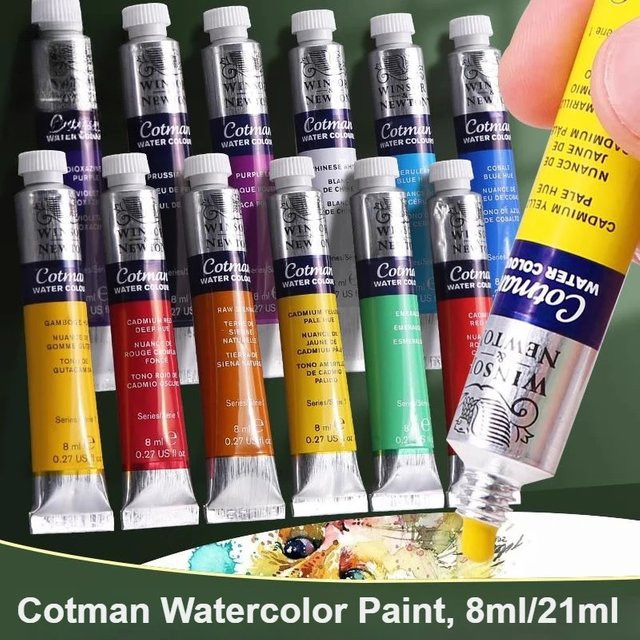 Hochwertige Aquarellfarben in Tuben, transparentes Aquarellpigment, Mehrfarbig, 8 ml und 21 ml - Bild 1