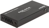 Delock HDMI Splitter 1 x HDMI in zu 2 x HDMI out 4K UHD 60 Hz, Schwarz - Bild 1