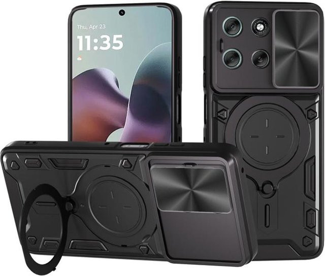 Techsuit CamGuard Pro Schutzhülle für Motorola Moto G56 in Schwarz - Bild 1