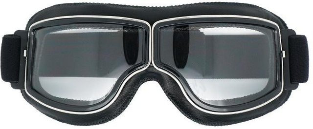 Motorrad-Retro-Brille xly1818, Unisex, Vollrand, Square, Grey, Black - Bild 1