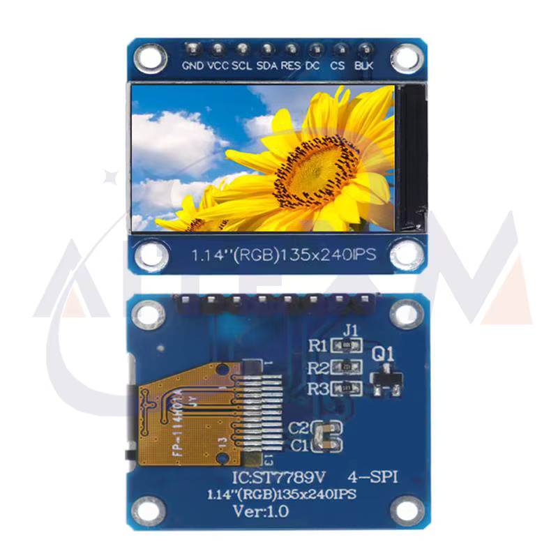 YANXD 1,14 Zoll IPS OLED Display Modul LCD Bildschirm mit ST7789 RGB TFT Display und SPI Schnittstelle für Arduino in Blau - Bild 2