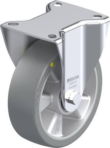 Blickle Bockrolle 737290 B-ALTH 125K-AS in Silber und Grau mit 125 mm Rad-Durchmesser und 250 kg Tragfähigkeit - Bild 1