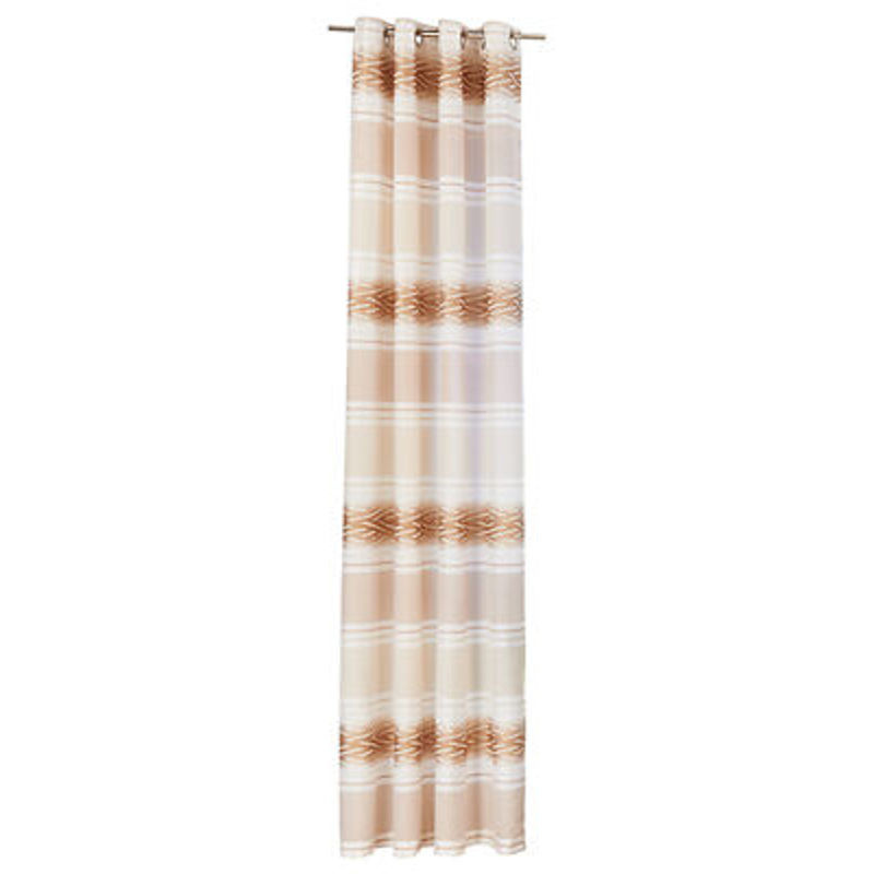 POCOline Ösenvorhang Sharon beige halbtransparent aus Polyester Breite: 140 cm, Höhe: 245 cm - Bild 2