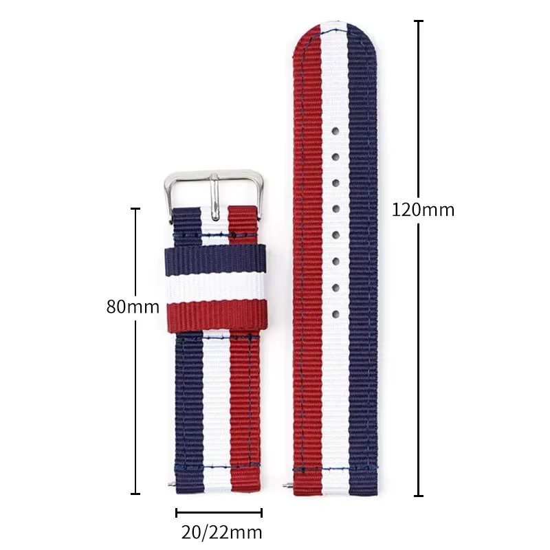 Amazfit Uhrenarmband Nylon, 22 mm, Multicolor, Unisex - Bild 4