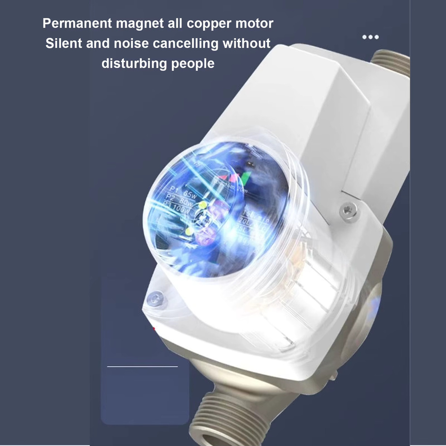 KKMOON Wasserdruckerhöhungspumpe 24 V mit bürstenlosem Motor, 3 Geschwindigkeiten, DN15, Farbe: Weiß - Bild 5