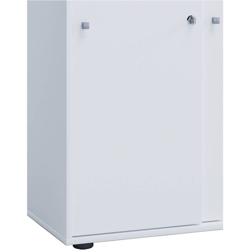 VCM Büroschrank Lona XXL mit Schiebetüren, Weiß, B/T/H: 70 x 37 x 184 cm - Bild 2