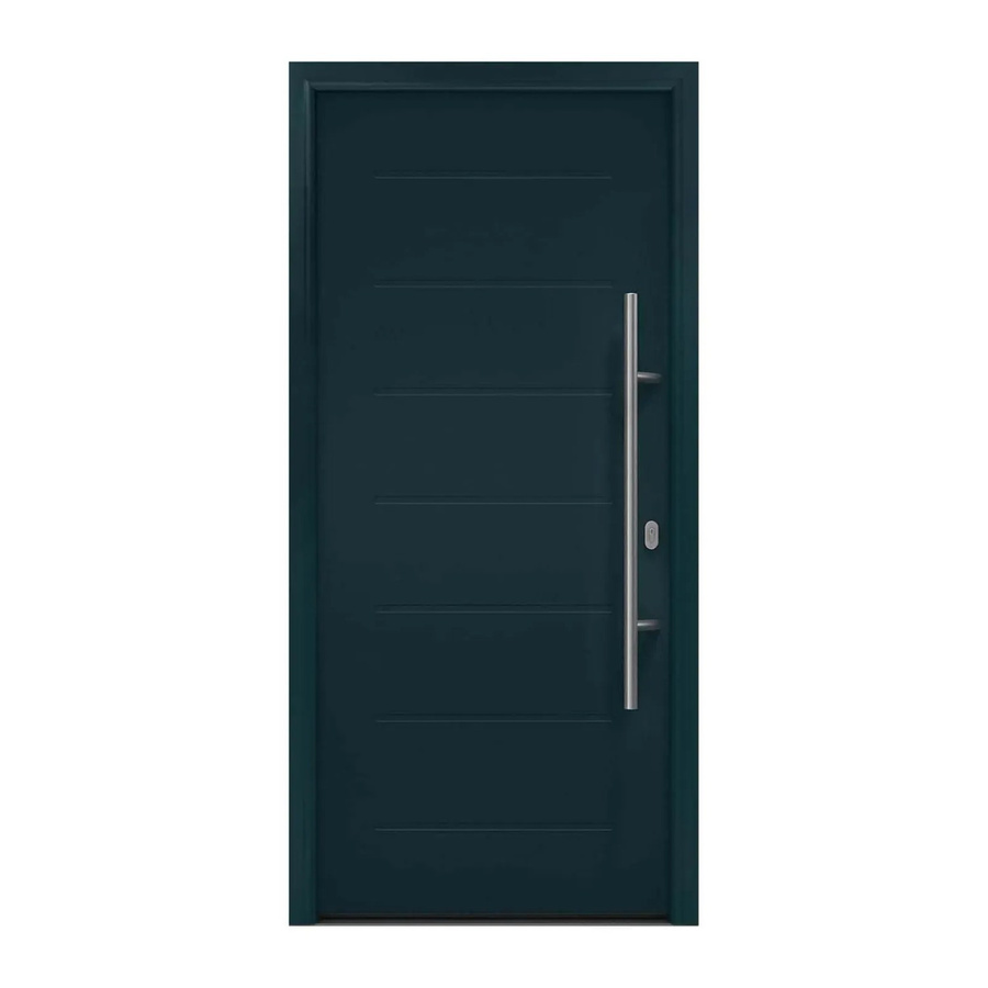 EcoStar Haustür Isopro IP 015 Anthrazitgrau B: 110 cm, H: 210 cm, DIN Rechts - Bild 2