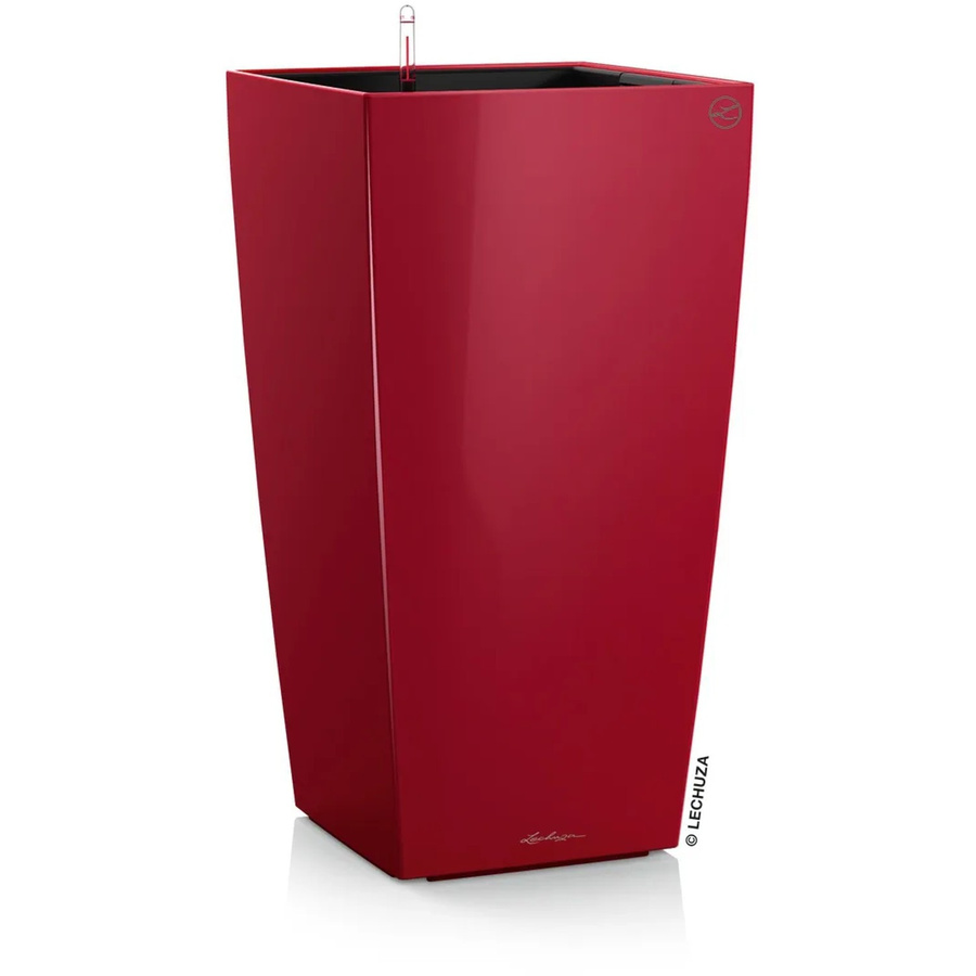 Lechuza Pflanzgefäß Cubico Premium Säule Scarlet Rot hochglanz B/T/H: 22 x 22 x 22 cm - Bild 2