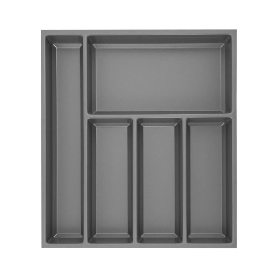 Agoform Besteckeinsatz Sky Schubladeneinsatz aus Kunststoff, Schiefergrau, B: 42,0 cm, H: 47,3 cm, T: 5,3 cm - Bild 2