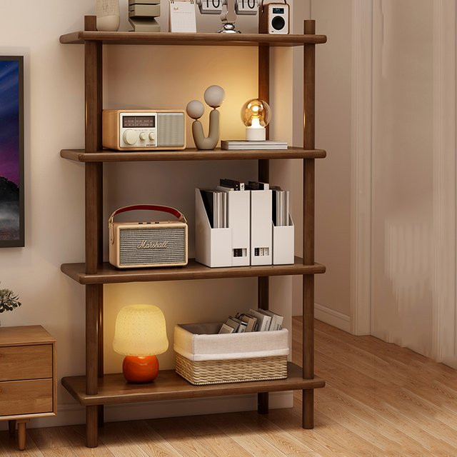 Modernes Bücherregal aus Holz von DUTRIEUX in Braun, freistehendes Regal mit offenem Design für dein Wohnzimmer - Bild 1