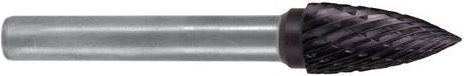 Exact 72392 Frässtift Hartmetall Spitzbogen in Silber, Länge: 58 mm, Schaftdurchmesser: 6 mm - Bild 1