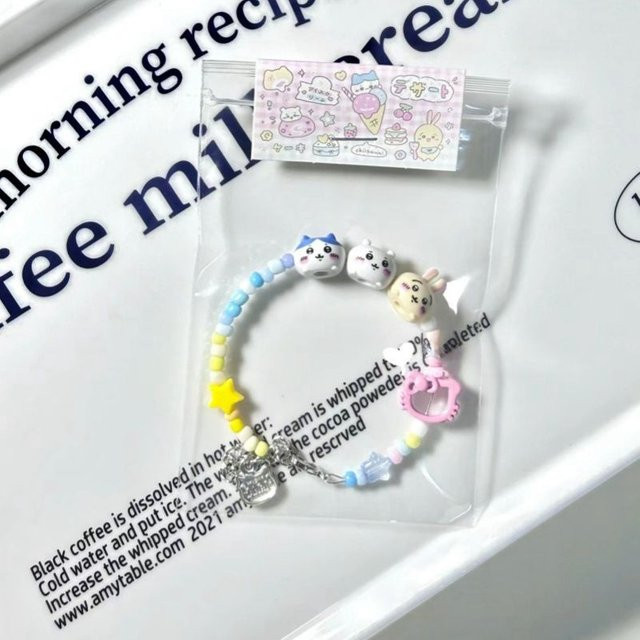 Chiikawa Perlenarmband, bunt, Unisex - Bild 1