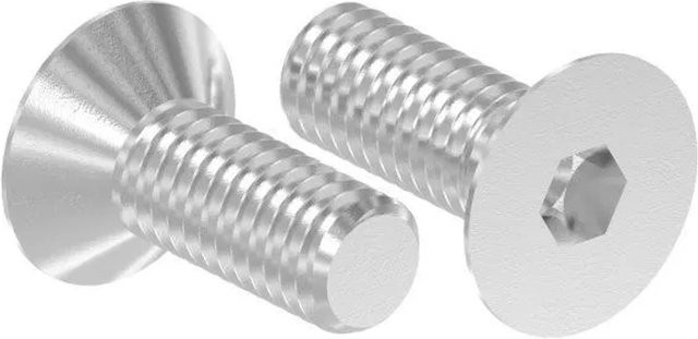 FeNau Senkkopfschraube M6x16 aus Edelstahl V2A mit Innensechskant ISO 10642, Farbe: Silber - Bild 1