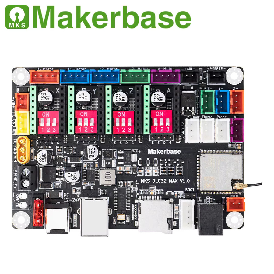 Makerbase MKS DLC32 MAX Lasergravurplatine CNC- und Lasergravur-Controller mit 60 W Lasergravur und A-Achse Drehgravur in Schwarz - Bild 2