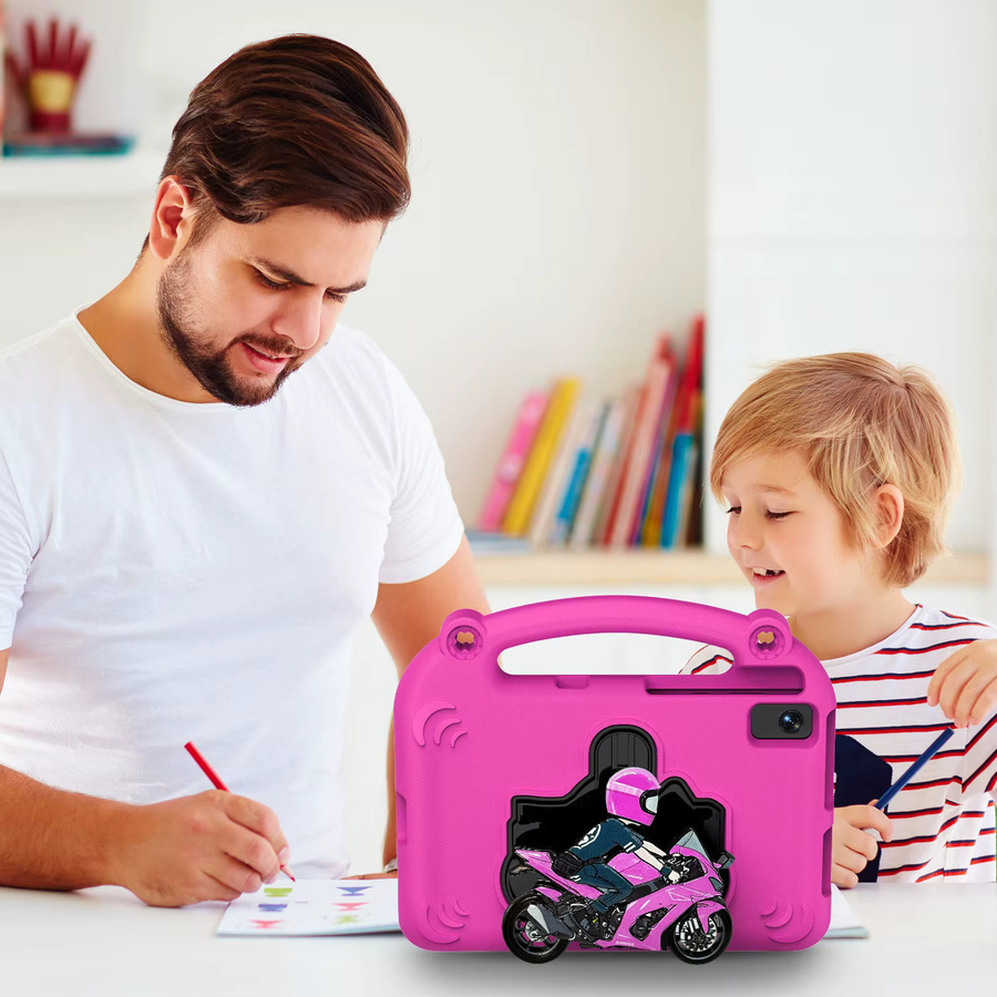 Kinderhülle für Samsung Galaxy Tab S6 Lite 10.4 Zoll, Tab A7 10.4 Zoll und Tab S7 Plus 12.4 Zoll in Schwarz und Pink - Bild 1