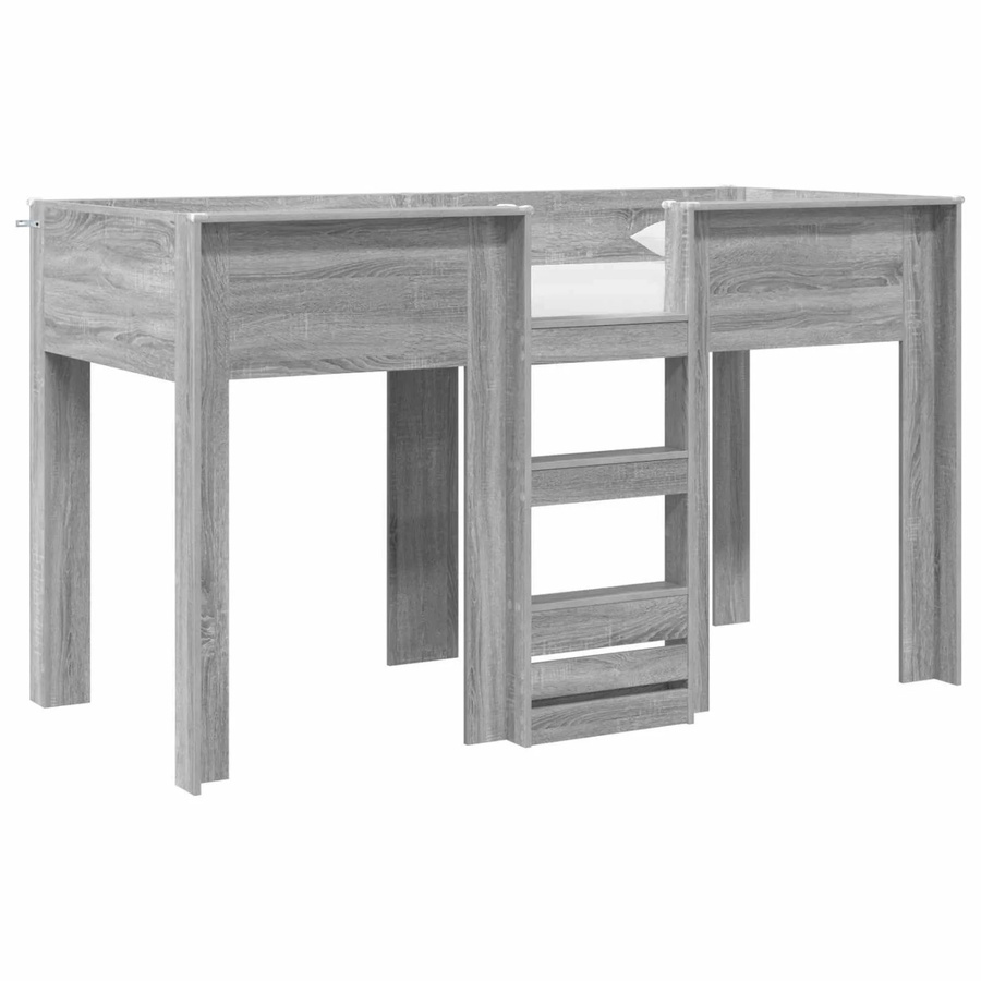 vidaXL Etagenbett für Kinder aus Holzwerkstoff in Grau, B/T/H: 75 x 190 cm - Bild 2