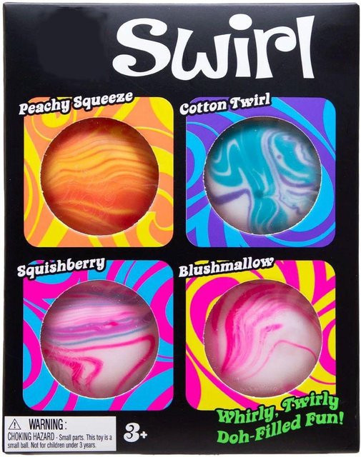 NeeDoh Swirl Nice-Sicle Squishy, 4-teiliges Set - Bild 1
