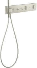Hansgrohe Fertigset ShowerComposition UP-THM mit 3 Verbrauchern in Edelstahl-Optik und Silber - Bild 1