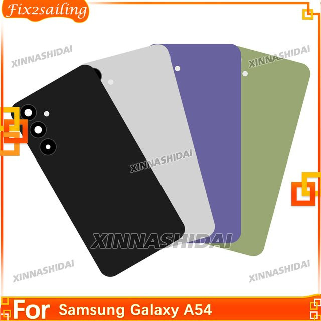 Samsung Galaxy A54 Ersatzgehäuse Rückseite aus Kunststoff inklusive Kameraobjektiv in Lila - Bild 1