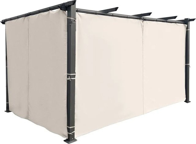 Jet-Line Seitenvorhang Beige für Pavillon, 2 Stück, Breite: 300 cm pro Stück - Bild 1