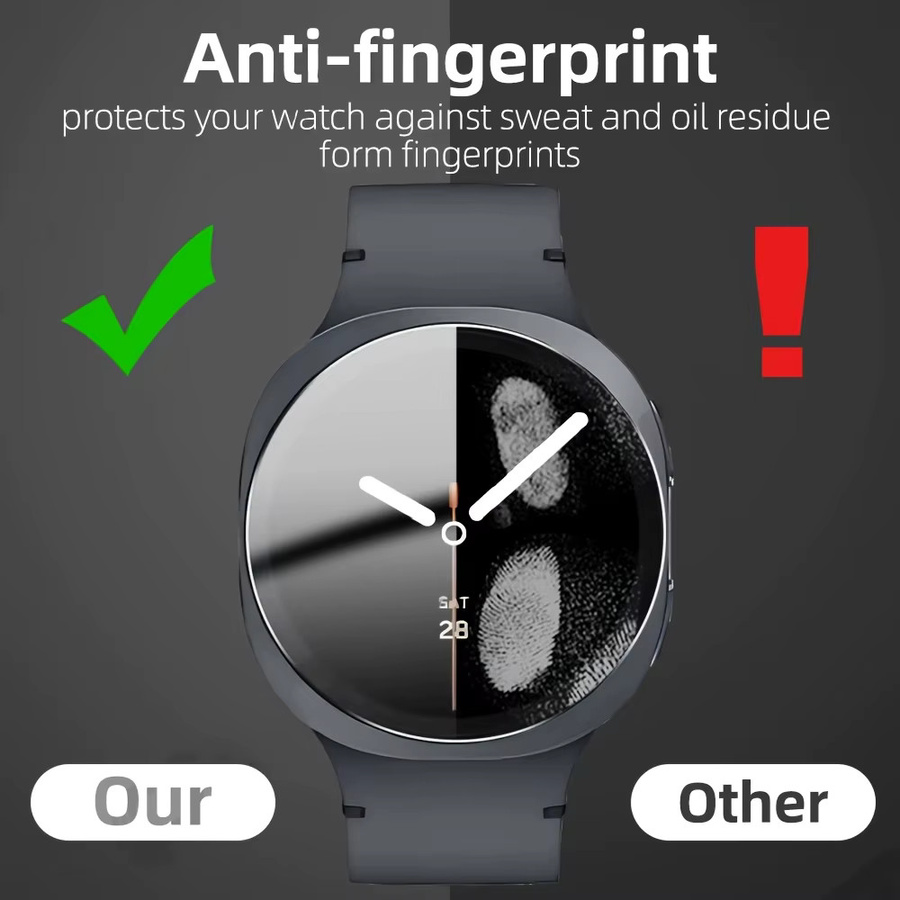 Samsung Displayschutzfolie Glas, 3 Stück, Galaxy Watch 4 5 6 - Bild 5