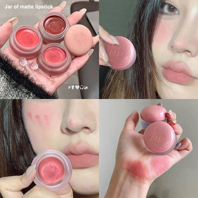 Cappuvini Lip Mud Mist Lippenstift, Samt-Matter Mousse-Lipgloss - Bild 1