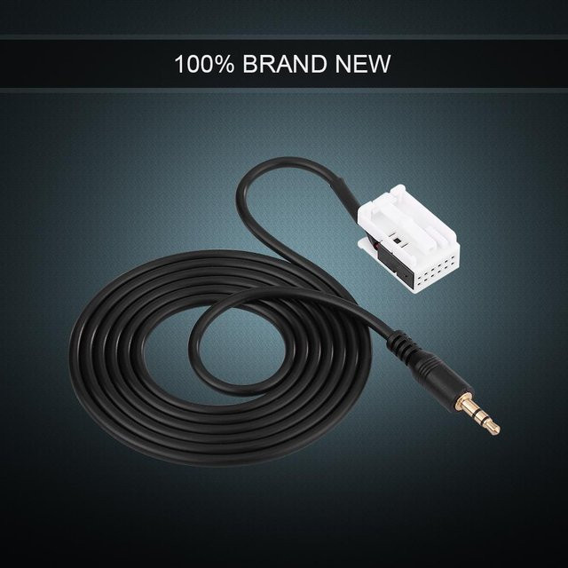Wosawe Outdoor Sports Audio AUX Adapterkabel für Mercedes Benz W203 C-Klasse mit 3,5 mm Klinkenstecker in Grau - Bild 1