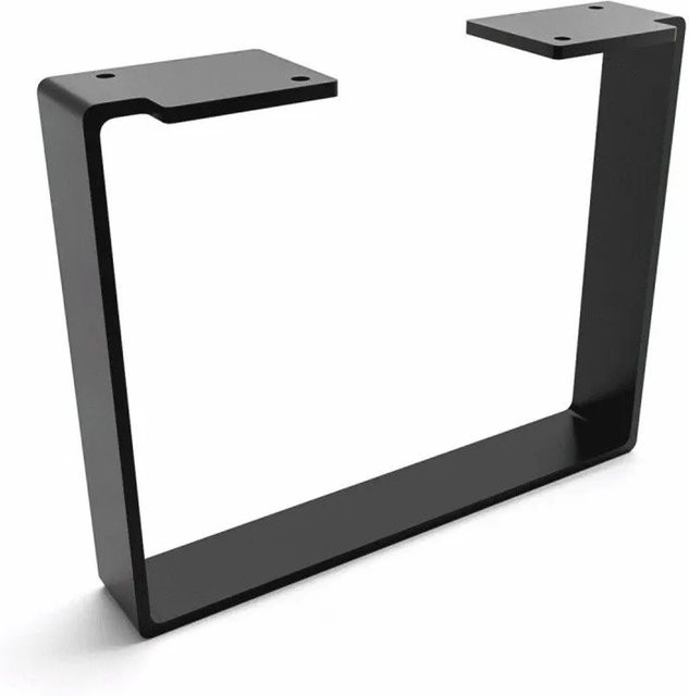 HEVVA Möbelbein LUXEMBURG in Schwarz, Höhe: 20 cm, Tiefe: 25 cm - Bild 1