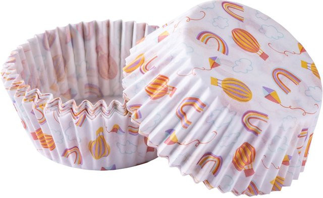 Zenker Muffinförmchen Regenbogen Multicolor, 50 Stück, Ø 5 cm - Bild 1