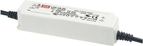 Mean Well MW LPF-16D-20 LED-Treiber, dimmbarer LED-Trafo in Weiß, 16W, 0.8A, 11 - 20 V/DC, IP30 - Bild 1