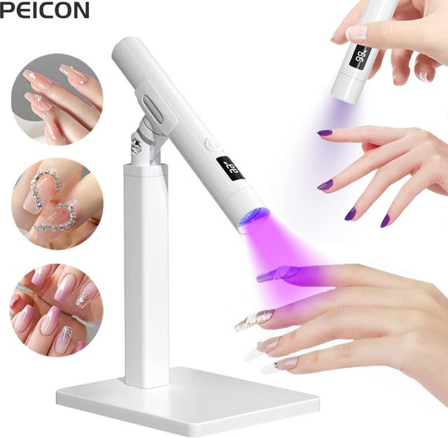 peicon UV LED Nagellampe Mini, Tragbarer Nageltrockner, Unisex - Bild 1