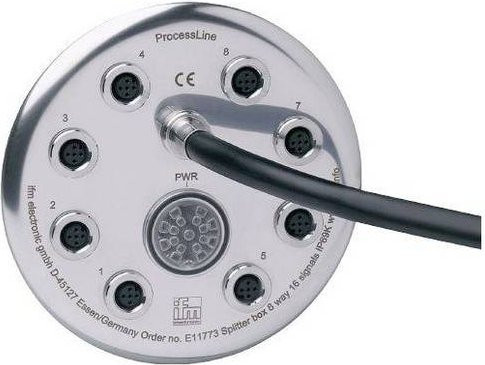 ifm Electronic E11775 Sensor-Aktor-Verteiler und Adapter, Farbe: Silber, Länge: 10 m, 5 Polzahl, für 5 Sensoren - Bild 1
