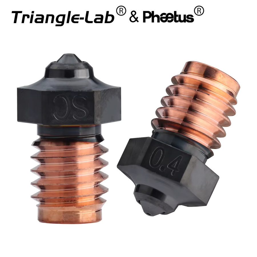 Trianglelab & Phaetus Siliziumkarbid V6 Düse M6 Antihaftbeschichtet für 3D-Drucker Zubehör kompatibel mit Prusa Voron VzBoT - Bild 2