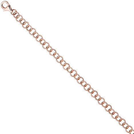 Colfem Rundankerarmband 925 Silber, rotgold vergoldet, 19 cm, Unisex - Bild 1