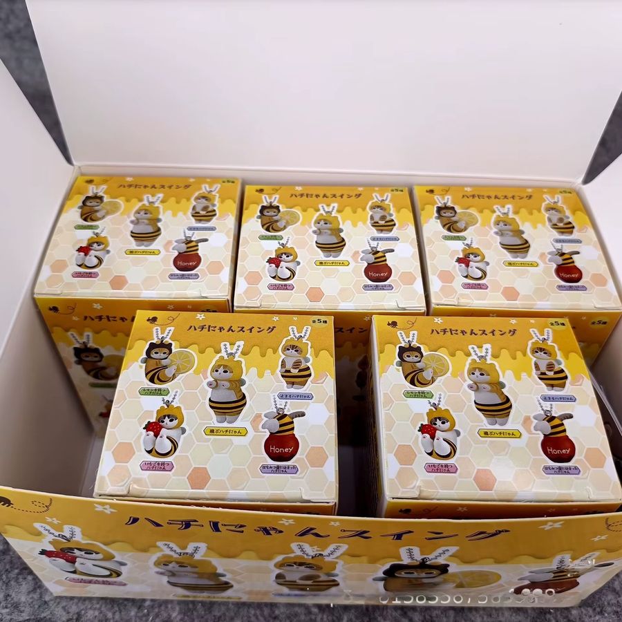 Mofusands Bienenförmige Blindbox Kawaii Anime Katze Figur als süßes Deko-Ornament und Spielzeug - Bild 2