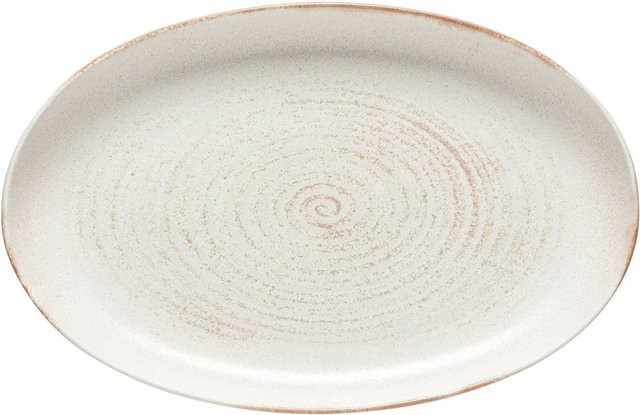 Costa Nova Servierplatte Vermont Oval aus Steinzeug, Weiß, 4er Set - Bild 1