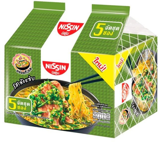 Nissin Instant Nudeln Leng Sabb Schweinefleischgeschmack 5 x 60 g - Bild 1
