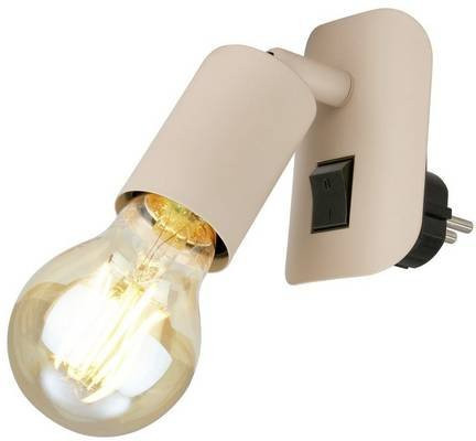 Briloner BATITA Wandleuchte aus Metall in Beige mit E27 Fassung und verstellbarem Design - Bild 1
