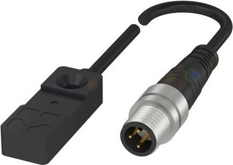 Balluff Induktiver Näherungsschalter BES R03KC-PSC30B-BP00,3-GS49 BES01WP, bündig, PNP, Schließer, Schwarz, B/T/H: 30 x 10 x 6 mm - Bild 1