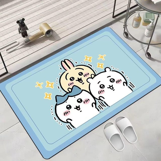 Cartoon Bodenmatte von Yiran Furniture in Blau, B/T: 80 x 50 cm - Bild 1