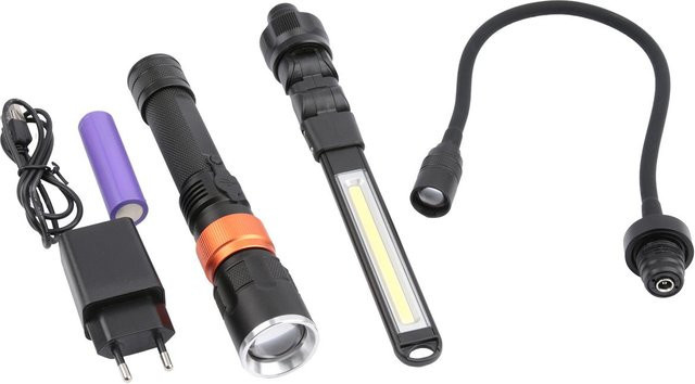 DMAX ULG 103 LED Arbeitsleuchte mit COB-Technik und USB-Anschluss, Schwarz - Bild 1